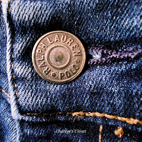 Polo Ralph Lauren The Tompkins Mid Rise Skinny Indigo Blue Jeans 28 Modern Prep - Picture 9 of 15